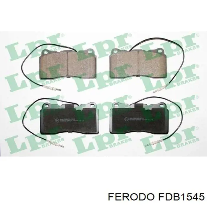 FDB1545 Ferodo колодки гальмівні передні, дискові
