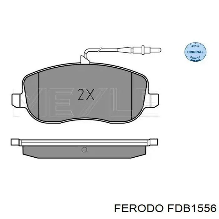 Гальмівні колодки Ferodo FDB1556 ціна, від 24.22 USD