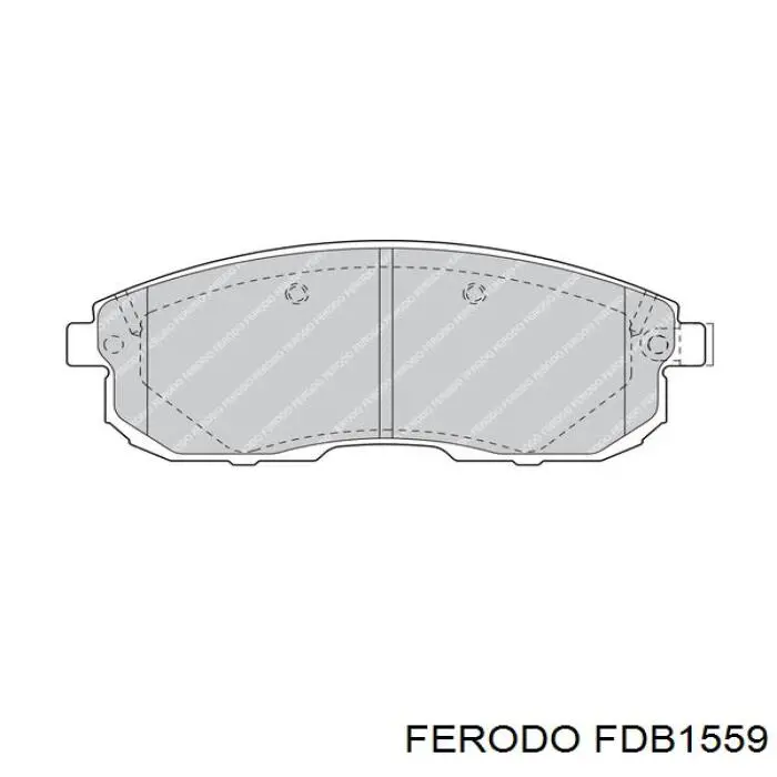 Гальмівні колодки Ferodo FDB1559 ціна, від 26.43 USD