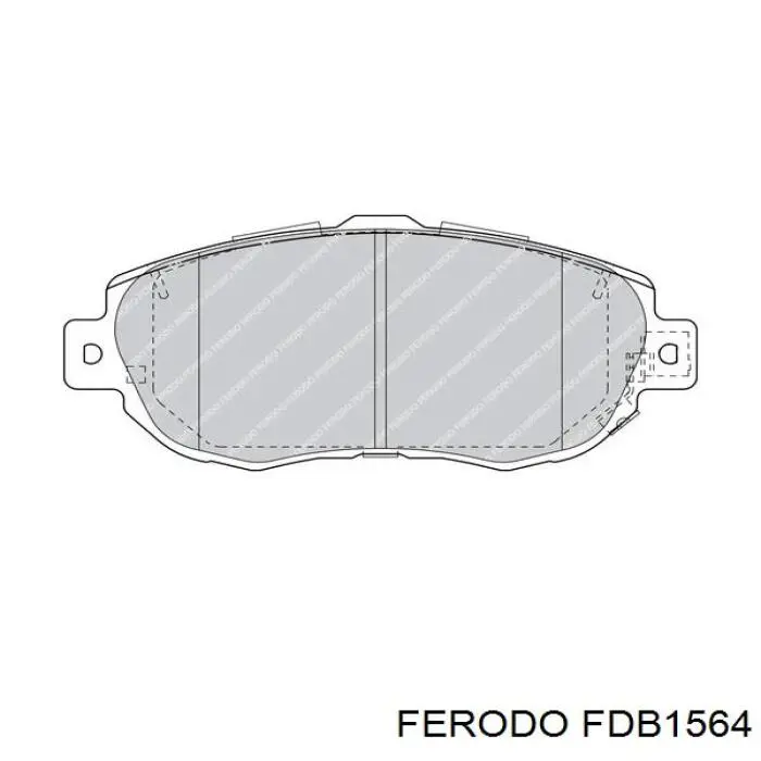 Колодки гальмівні передні, дискові FDB1564 Ferodo