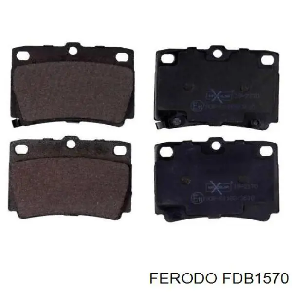 FDB1570 Ferodo колодки гальмові задні, дискові