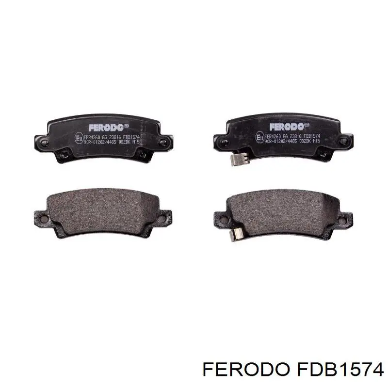 FDB1574 Ferodo колодки гальмові задні, дискові