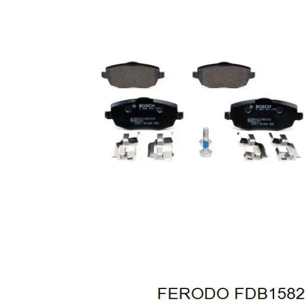 Гальмівні колодки Ferodo FDB1582 ціна, від 27.90 USD