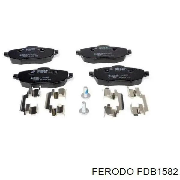 Купити FDB1582 Ferodo Колодки гальмівні передні, дискові