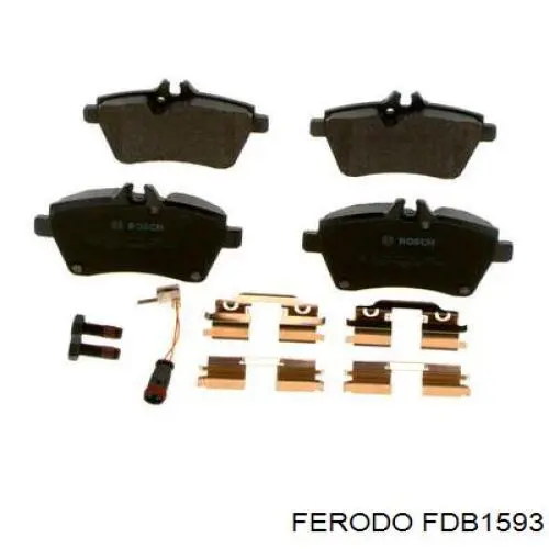 Передні тормозні колодки FDB1593 Ferodo