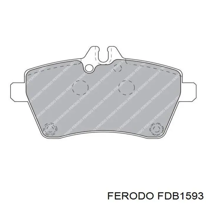 Купити FDB1593 Ferodo Колодки гальмівні передні, дискові