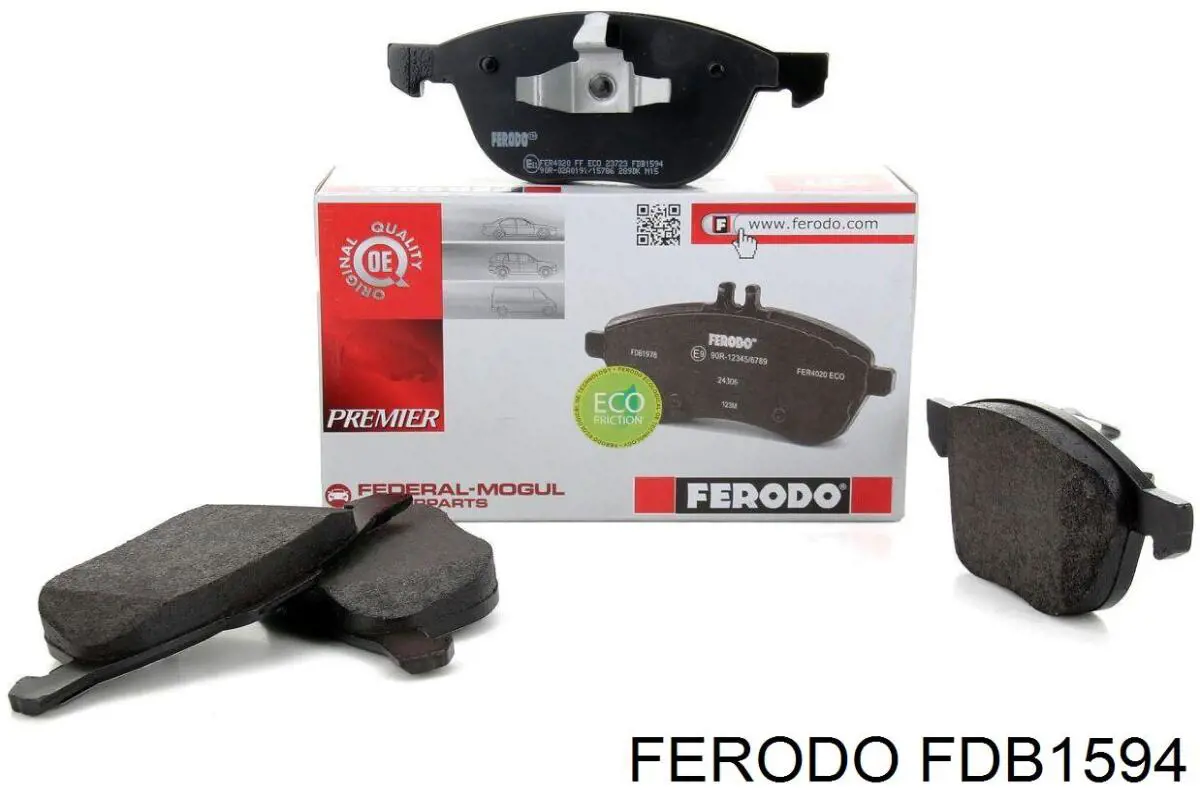 Гальмівні колодки Ferodo FDB1594 ціна, від 27.79 USD