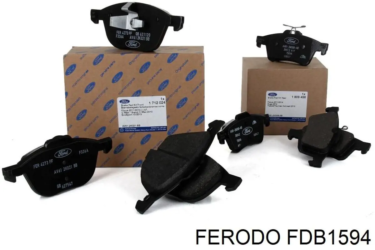 Купити FDB1594 Ferodo Колодки гальмівні передні, дискові