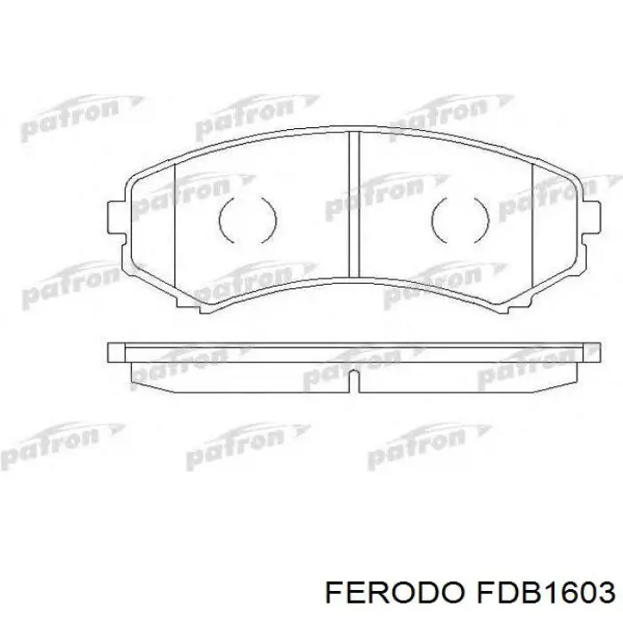 FDB1603 Ferodo колодки гальмівні передні, дискові