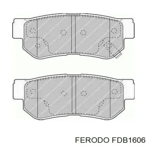 FDB1606 Ferodo колодки гальмові задні, дискові
