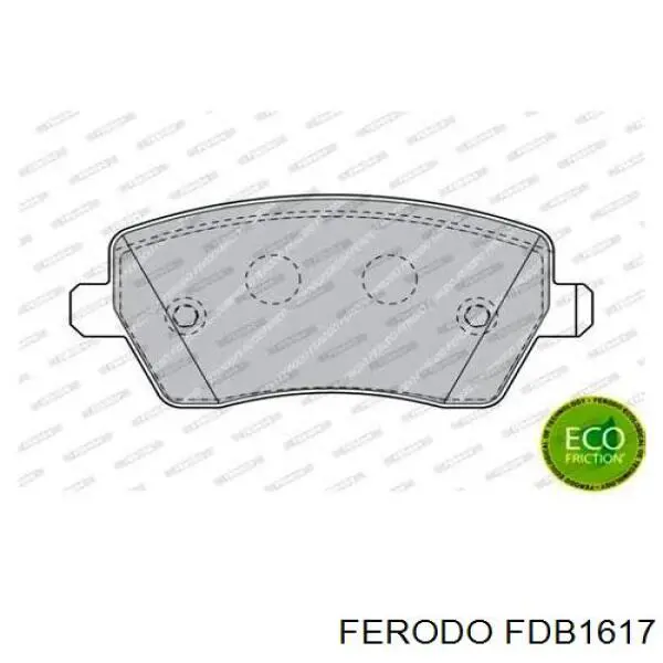FDB1617 Ferodo колодки гальмівні передні, дискові