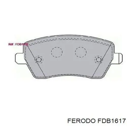 Гальмівні колодки Ferodo FDB1617 ціна, від 25.10 USD