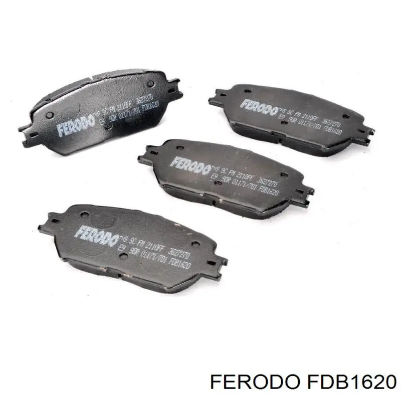 Купити FDB1620 Ferodo Колодки гальмівні передні, дискові