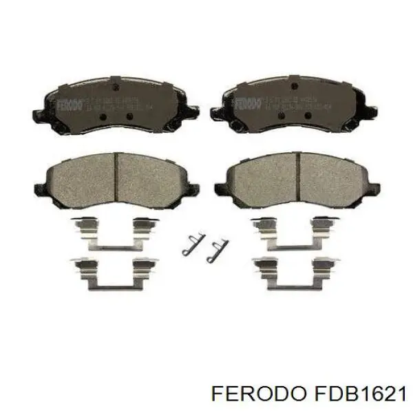 FDB1621 Ferodo колодки гальмівні передні, дискові
