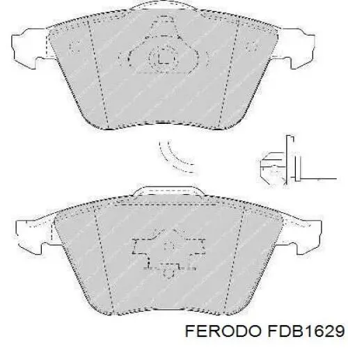 Передні тормозні колодки FDB1629 Ferodo
