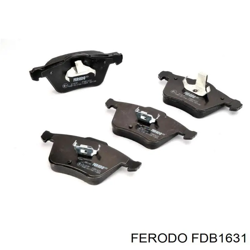 FDB1631 Ferodo колодки гальмівні передні, дискові