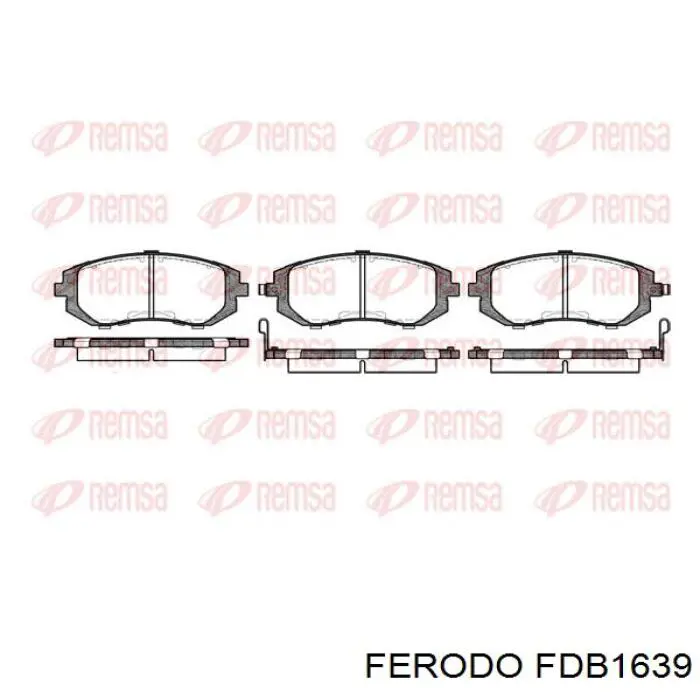 Гальмівні колодки Ferodo FDB1639 ціна, від 36.03 USD