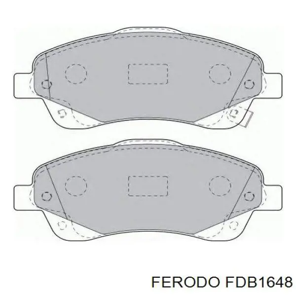 FDB1648 Ferodo Передні гальмівні колодки
