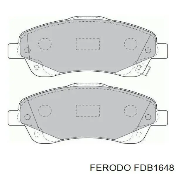 Гальмівні колодки Ferodo FDB1648 ціна, від 27.67 USD