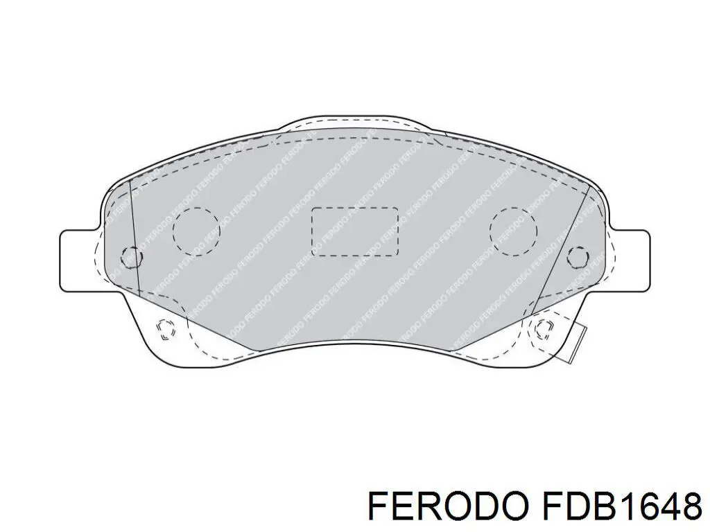 Купити FDB1648 Ferodo Колодки гальмівні передні, дискові