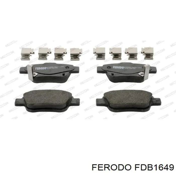 FDB1649 Ferodo Колодки гальмівні задні, дискові