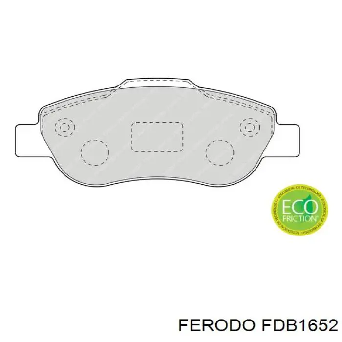FDB1652 Ferodo колодки гальмівні передні, дискові