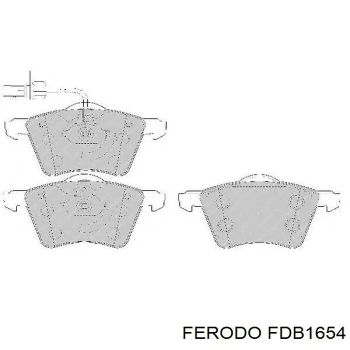 Гальмівні колодки Ferodo FDB1654 ціна, від 29.32 USD