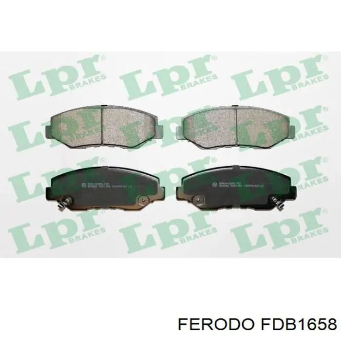 FDB1658 Ferodo колодки гальмівні передні, дискові