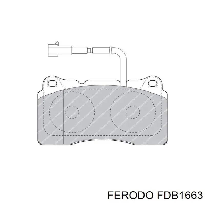 FDB1663 Ferodo колодки гальмівні передні, дискові