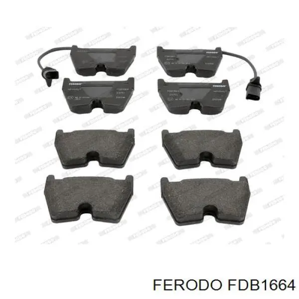 Гальмівні колодки Ferodo FDB1664 ціна, від 90.76 USD