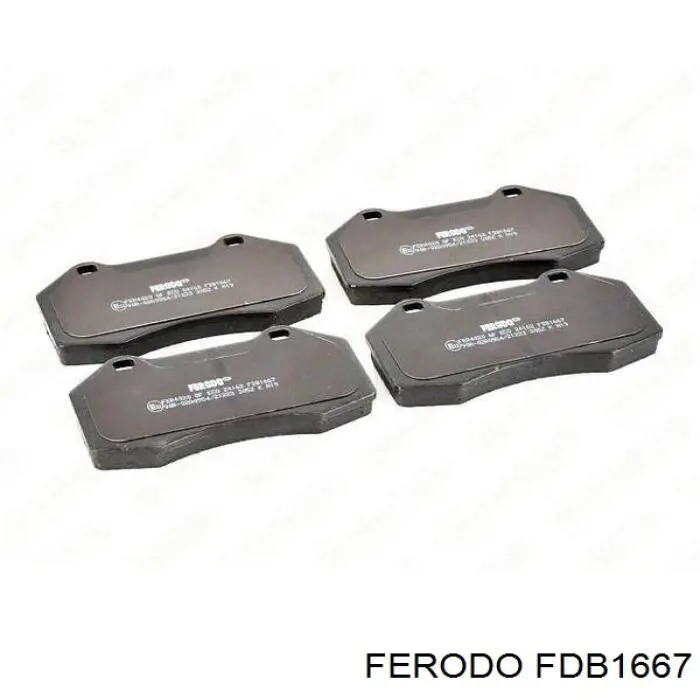 Гальмівні колодки Ferodo FDB1667 ціна, від 43.16 USD