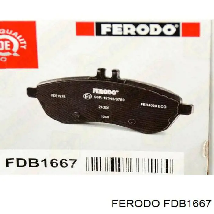 Передні тормозні колодки FDB1667 Ferodo