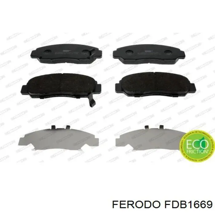 FDB1669 Ferodo колодки гальмівні передні, дискові