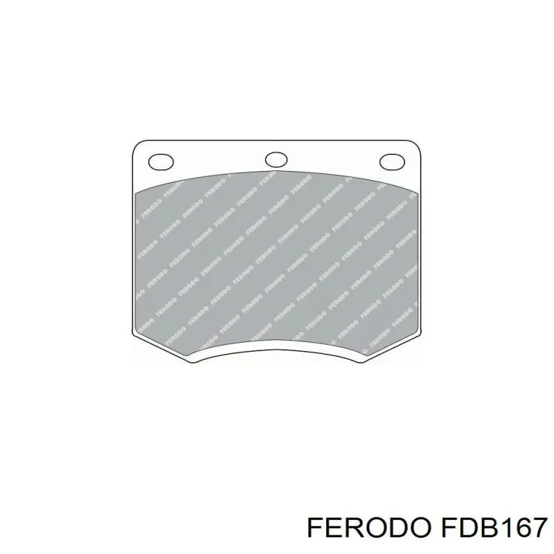 FDB167 Ferodo колодки гальмівні передні, дискові
