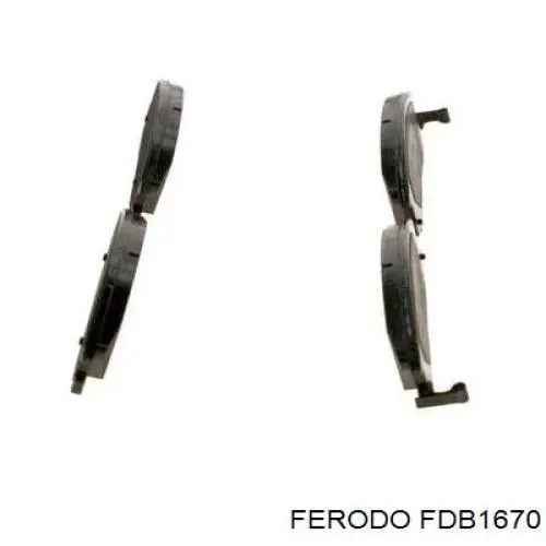 Купити FDB1670 Ferodo Колодки гальмівні передні, дискові