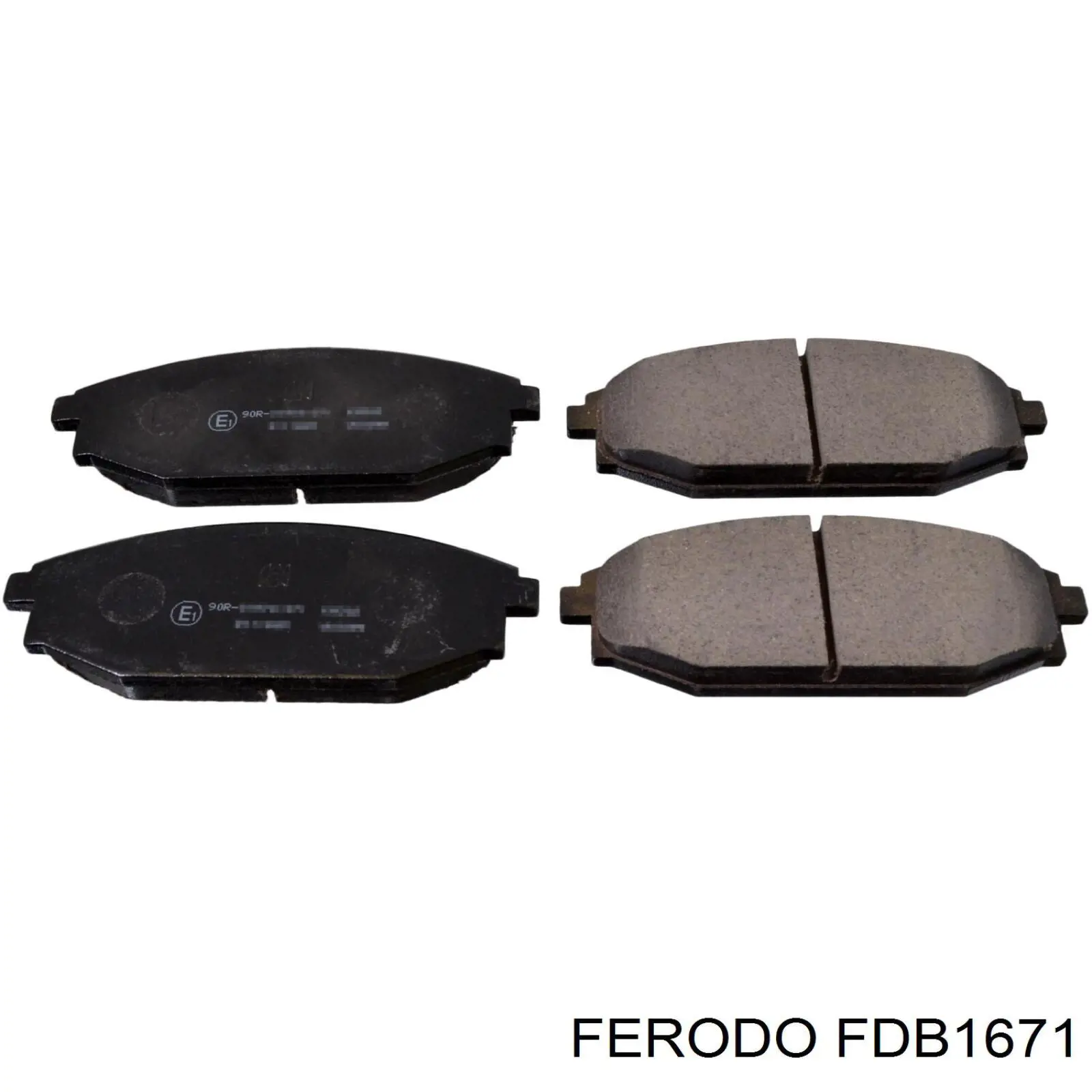 FDB1671 Ferodo Передні гальмівні колодки
