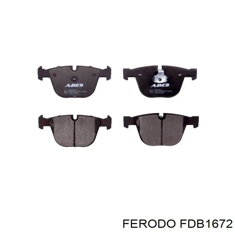 FDB1672 Ferodo колодки гальмові задні, дискові