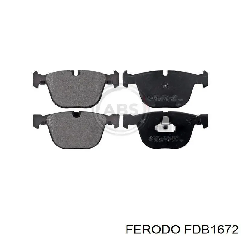 Задні гальмівні колодки Ferodo FDB1672 ціна, від 45.35 USD