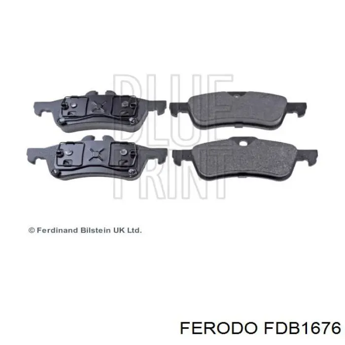 FDB1676 Ferodo Колодки гальмівні задні, дискові