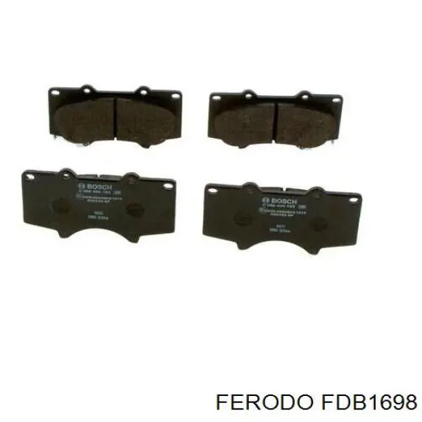 FDB1698 Ferodo колодки гальмівні передні, дискові