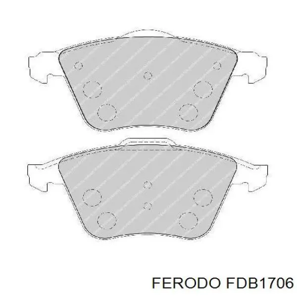 Гальмівні колодки Ferodo FDB1706 ціна, від 50.97 USD