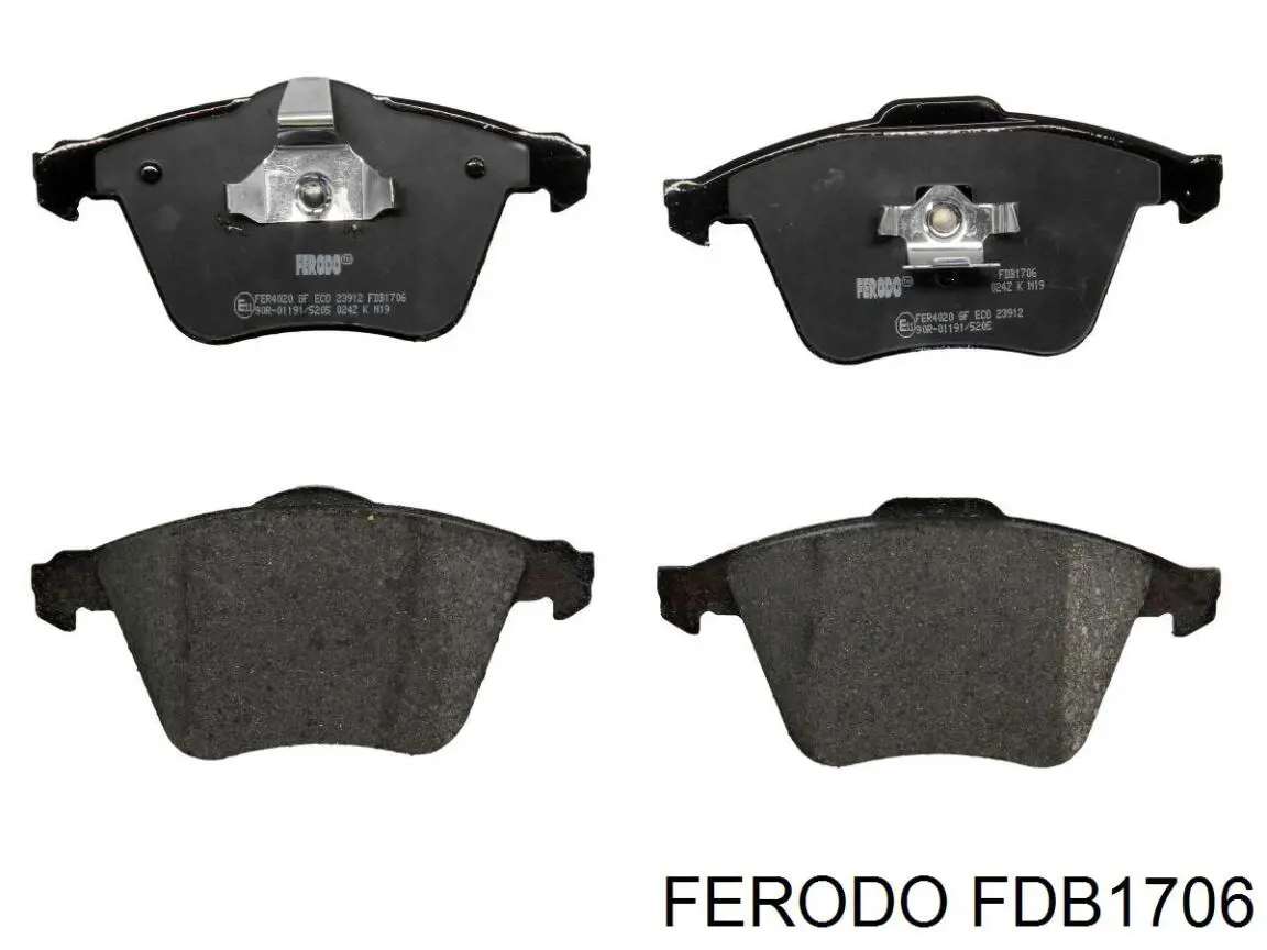 FDB1706 Ferodo колодки гальмівні передні, дискові