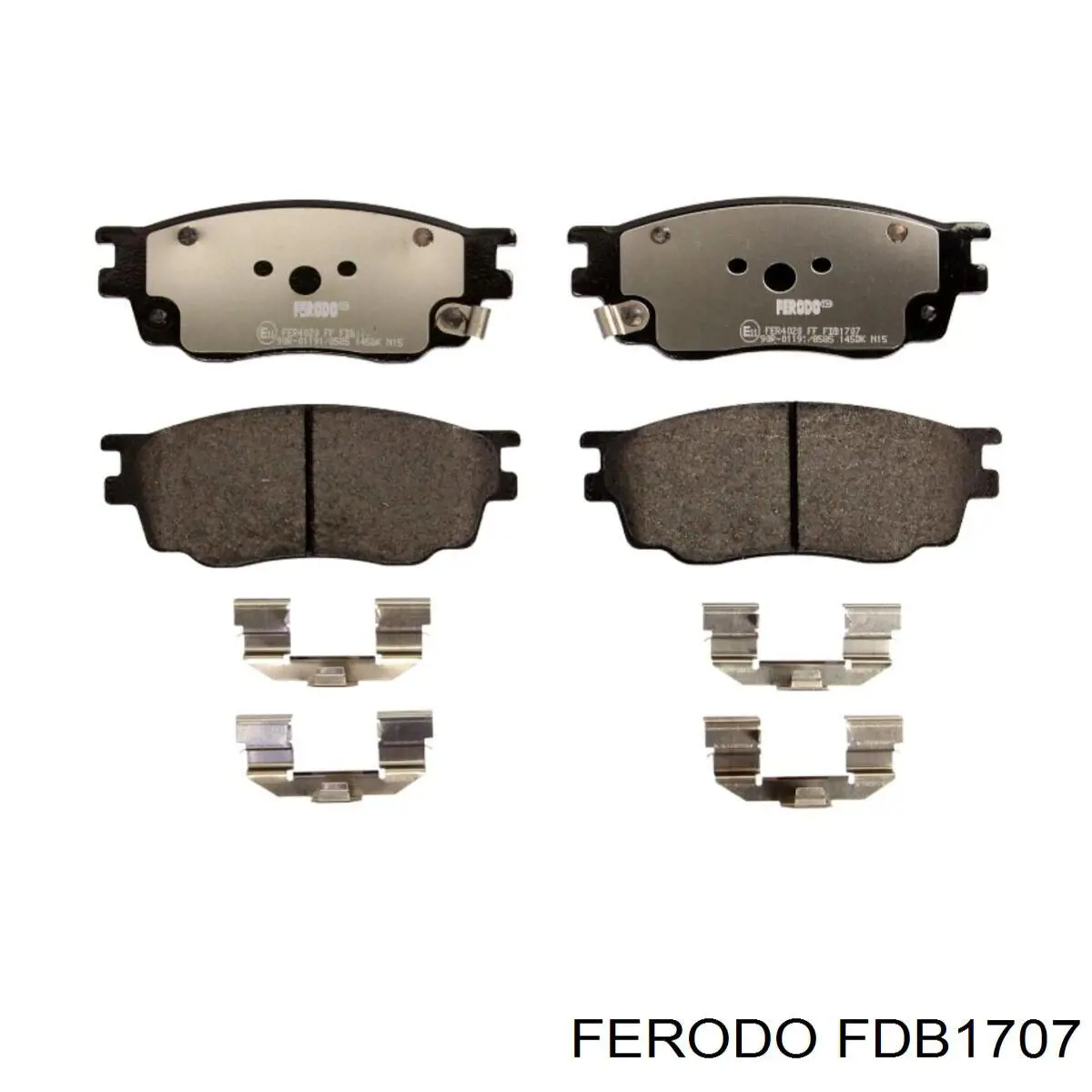 FDB1707 Ferodo колодки гальмівні передні, дискові