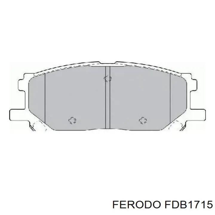 FDB1715 Ferodo колодки гальмівні передні, дискові