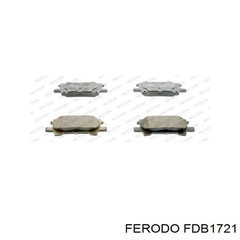 FDB1721 Ferodo колодки гальмові задні, дискові