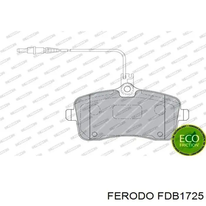 Купити FDB1725 Ferodo Колодки гальмівні передні, дискові