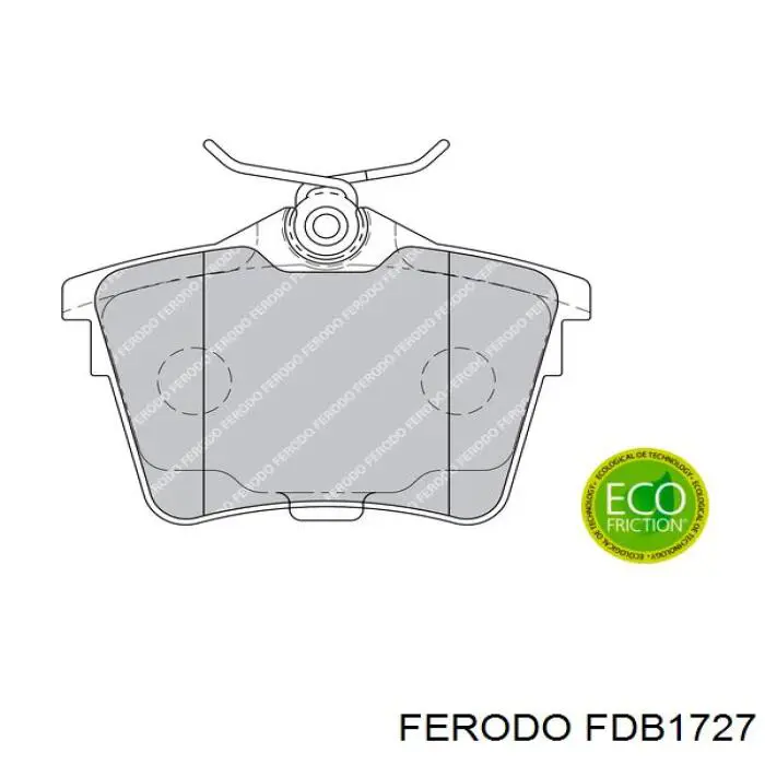 FDB1727 Ferodo Колодки гальмівні задні, дискові