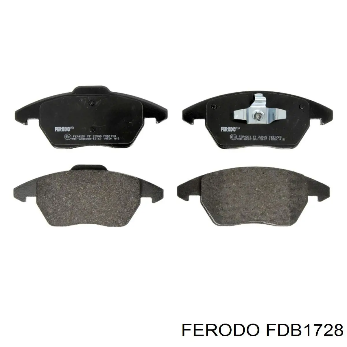 FDB1728 Ferodo колодки гальмівні передні, дискові