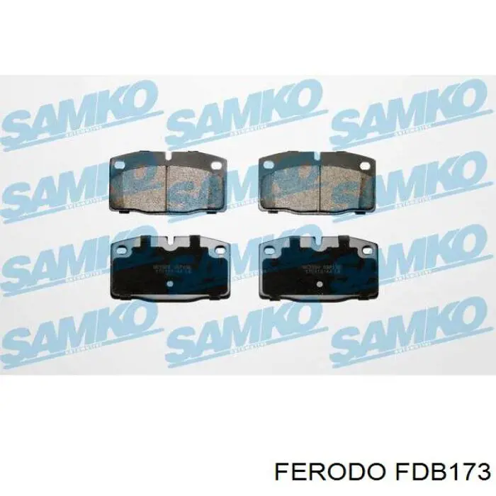 Передні тормозні колодки FDB173 Ferodo