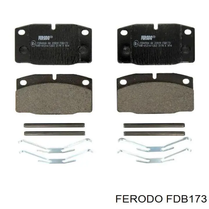 FDB173 Ferodo колодки гальмівні передні, дискові